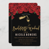 Bachelorette Wochenende Einladung (Vorne/Hinten)