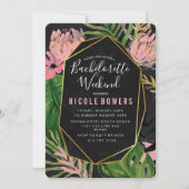 Bachelorette Wochenende Einladung (Vorderseite)