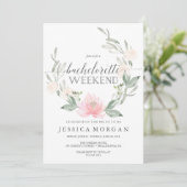 Bachelorette Wochenende Einladung (Stehend Vorderseite)