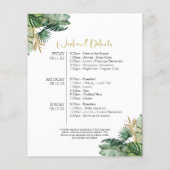 Bachelorette Wochenende Einladung (Rückseite)