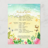 Bachelorette Wochenende Einladung (Rückseite)