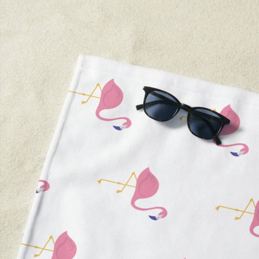 Bachelorette Wochenende Flamingo Handtuch (Beispiel)