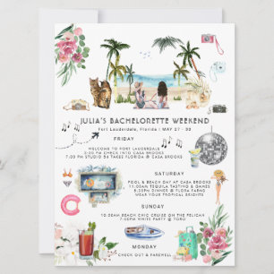 Bachelorette Wochenende Ft Lauderdale Einladung