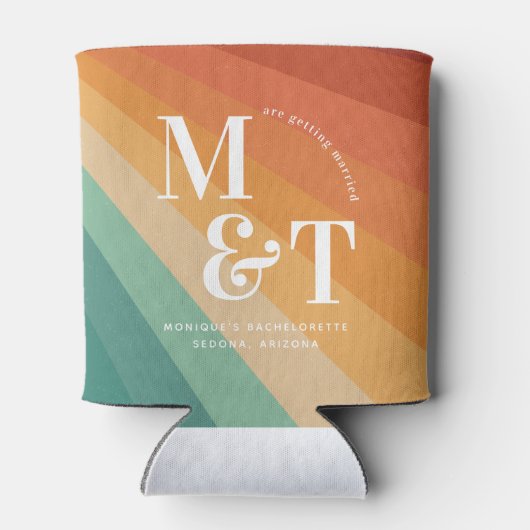 Bachelorette Wochenende Gastgeschenk Personalisier Dosenkühler (Rückseite)