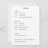 Bachelorette-Wochenende in Mexiko Einladung (Rückseite)