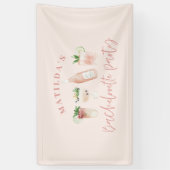 Bachelorette-Wochenende in Pink, gürnig, modern Banner (Vertikal)