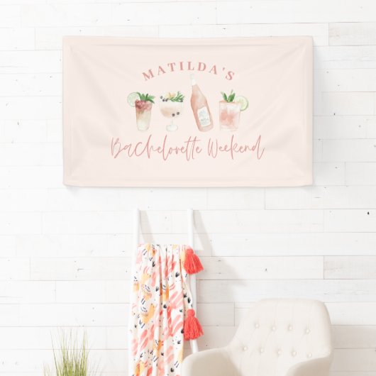 Bachelorette-Wochenende in Pink, gürnig, modern Banner (Insitu)