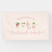 Bachelorette-Wochenende in Pink, gürnig, modern Banner (Horizontal)