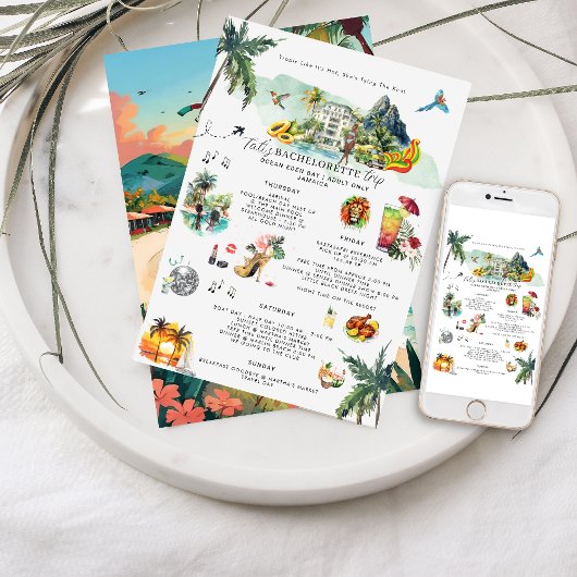 Bachelorette Wochenende | Jamaika Einladung