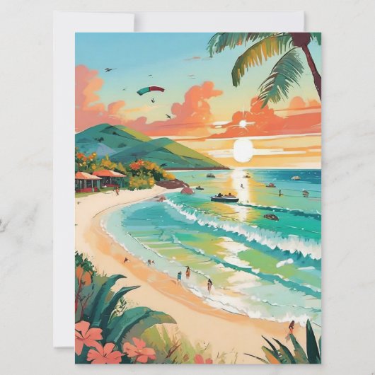 Bachelorette Wochenende | Jamaika Einladung (Rückseite)