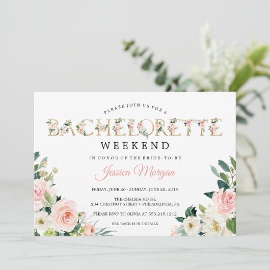 Bachelorette Wochenende Lugano Festival - Martha A Einladung (Stehend Vorderseite)