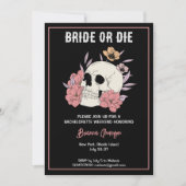 Bachelorette-Wochenende mit Bachelorette oder die  Einladung (Vorderseite)