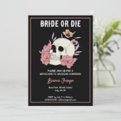 Bachelorette-Wochenende mit Bachelorette oder die  Einladung (Stehend Vorderseite)