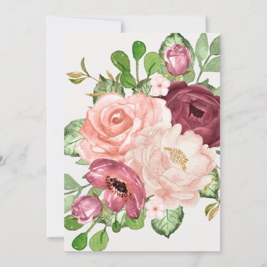 Bachelorette-Wochenende mit Blumen und Spitzen Ein (Rückseite)