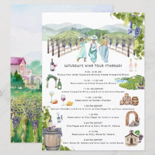 Bachelorette Wochenende   Napa Winery Einladung