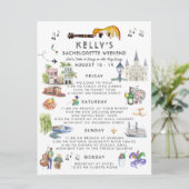 Bachelorette Wochenende | New Orleans Einladung (Stehend Vorderseite)