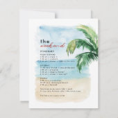 Bachelorette-Wochenende Party Einladung (Rückseite)