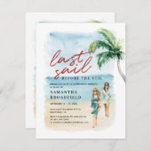 Bachelorette-Wochenende Party Einladung (Vorne/Hinten)