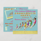 Bachelorette Wochenende - Party Einladung (Vorne/Hinten)