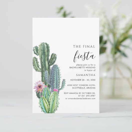 Bachelorette Wochenende Party mit Piazza della Rif Einladung (Stehend Vorderseite)