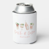 Bachelorette-Wochenende pink mädchenhafte Bachelor Dosenkühler (Kanne Rückseite)