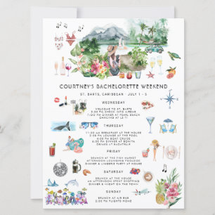 Bachelorette Wochenende   Saint Barthelemy Einladung