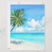 Bachelorette Wochenende | Saint Barthélemy Einladung (Rückseite)