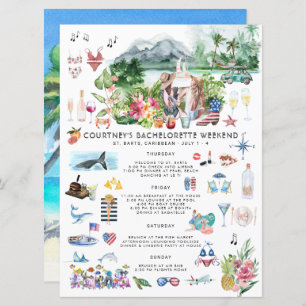 Bachelorette Wochenende   Saint Barthélemy Einladung