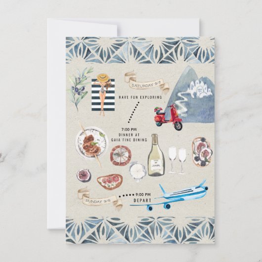 Bachelorette Wochenende | Santorini Griechenland (Rückseite)