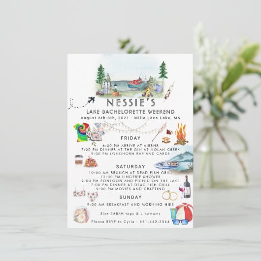 Bachelorette Wochenende | Sommerlager (Stehend Vorderseite)