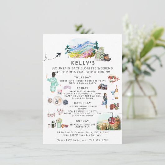 Bachelorette Wochenende | Sommerlager (Stehend Vorderseite)