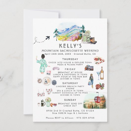 Bachelorette Wochenende | Sommerlager (Vorderseite)