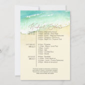 Bachelorette Wochenende | Strand von Cancun Einladung (Rückseite)