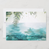 Bachelorette Wochenende | Turks & Caicos Einladung (Rückseite)