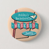 Bachelorette Wochenendenknopf Button (Vorderseite)