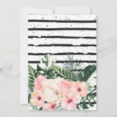 Bachelorette Zielort Bikini Bridal Bash Einladung (Rückseite)