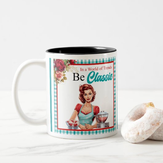 Bachelorette Zweifarbige Tasse (Mit Donut)