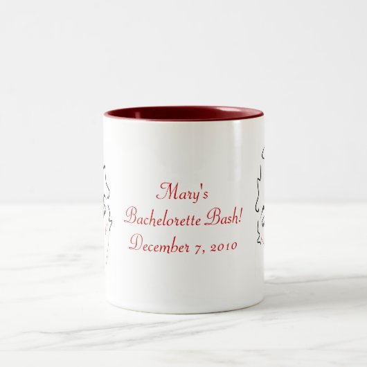Bachelorette Zweifarbige Tasse (Mittel)