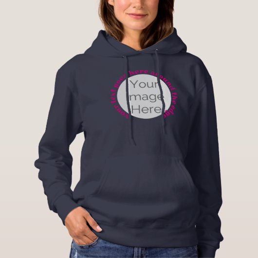 bacheloretten Sie Ihr Bild hier, Foto Text benutze Hoodie (Vorderseite)