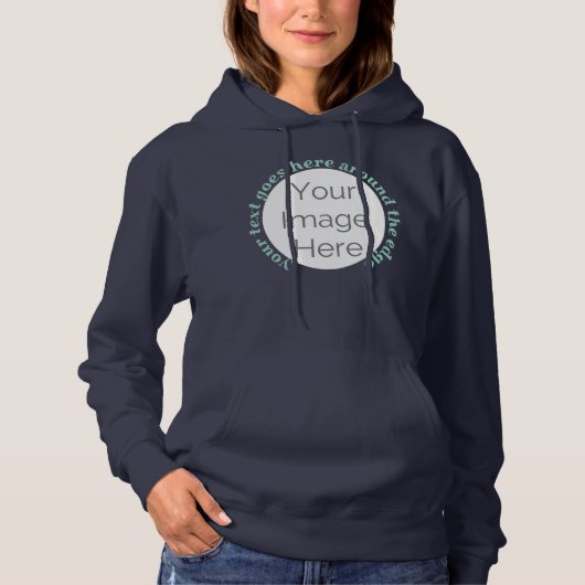 bacheloretten Sie Ihr Bild hier, Foto Text benutze Hoodie (Vorderseite)