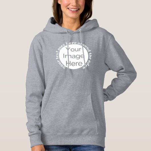 bacheloretten Sie Ihr Bild hier, Foto-Text Hoodie (Vorderseite)