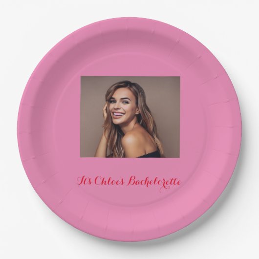 Bacheloretter-Teller Pappteller (Vorderseite)