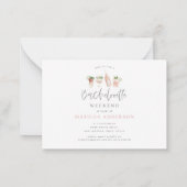 Bacheloretto-Einladung Mitteilungskarte (Rückseite)