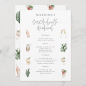 Bacheloretto-Wochenende Feiertagskarte (Vorne/Hinten)