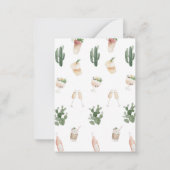 Bacheloretto-Wochenende Mitteilungskarte (Rückseite)