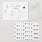 Bacheloretto-Wochenende Mitteilungskarte (Vorne/Hinten)