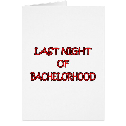 Bachelorhood (Vorne)