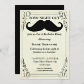 Bachelorparty, Bräutigam-Dusche, Party.... Einladung (Vorne/Hinten)