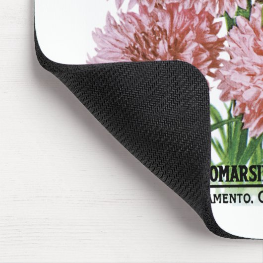 Bachelor's Button Seed Packet Label Mousepad (Ecke)