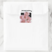 Bachelor's Button Seed Packet Label Quadratischer Aufkleber (Tasche)